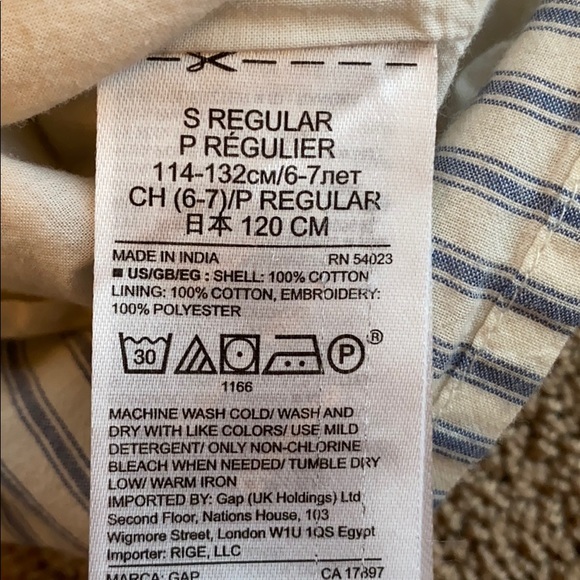 Gap Girl’s Smocked Neck Blouse - Picture 4 of 4